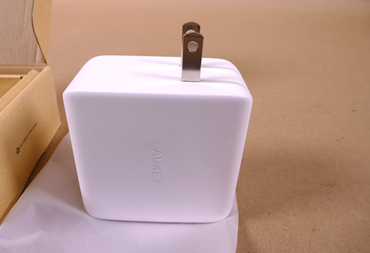 AUKEY PA-B6S Omnia Mix3 GaN 3-Port USB-C USB-A PD High Speed Charger 90W - White | Electrical MRO Replacement Parts &amp; Components and Commercial Electrical Supplies Company