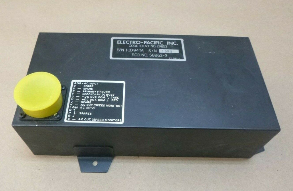 ELECTRO-PACIFIC 1-1094TA VOLTAGE REGULATOR CONVERTER , 6110-01-032-5075 | Electrical MRO Replacement Parts & Components and Commercial Electrical Supplies Company