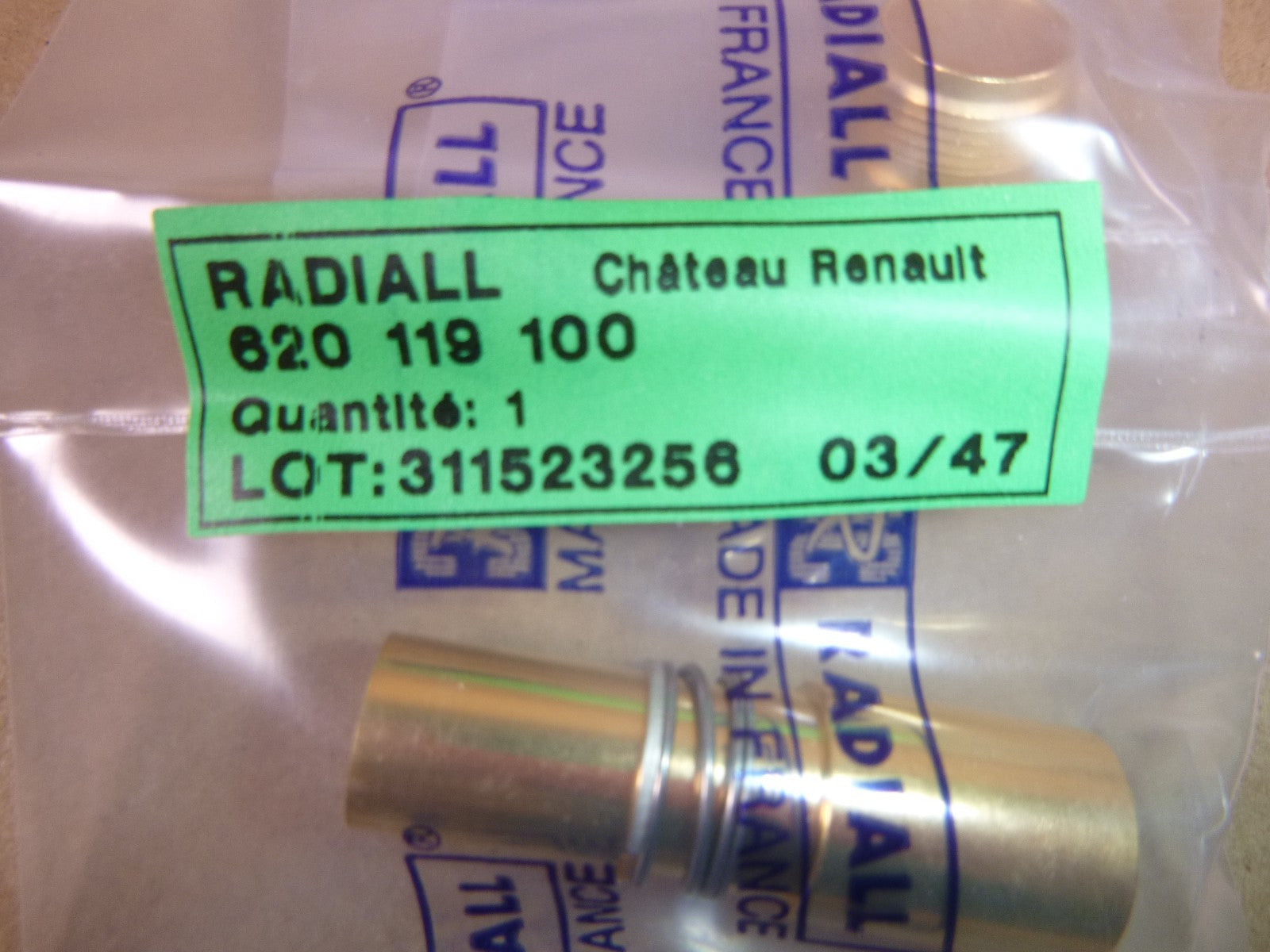 620119100 RADIALL Size 1 (T CAS) Socket Coaxial Contact For RG225RG393 Cable | Electrical MRO Replacement Parts &amp; Components and Commercial Electrical Supplies Company