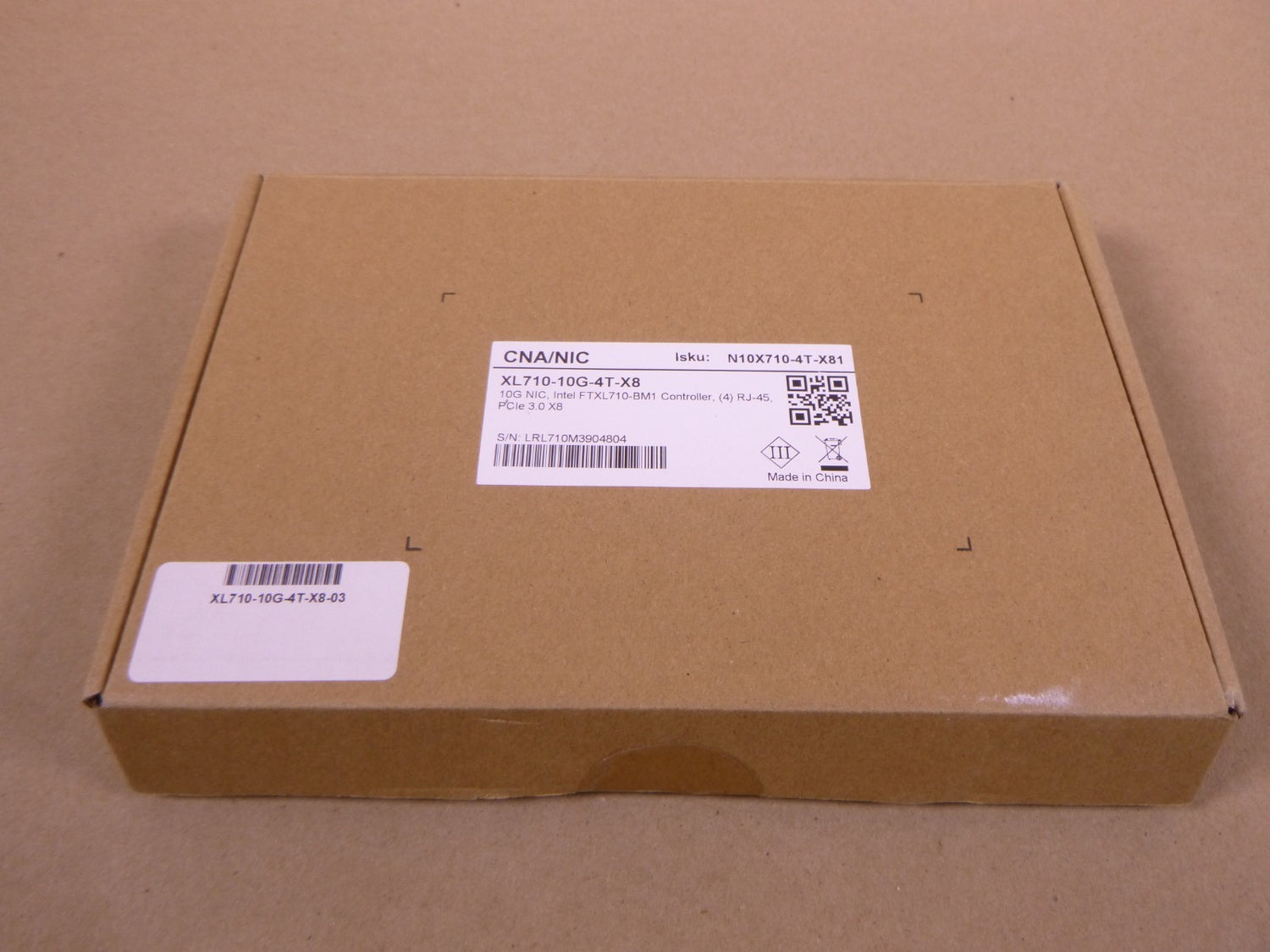 CNA/NIC XL710-10G-4T-X8 10G NIC, Intel FTXL710-BM1 Controller RJ-45 PCle 3.0 X8 | Electrical MRO Replacement Parts &amp; Components and Commercial Electrical Supplies Company