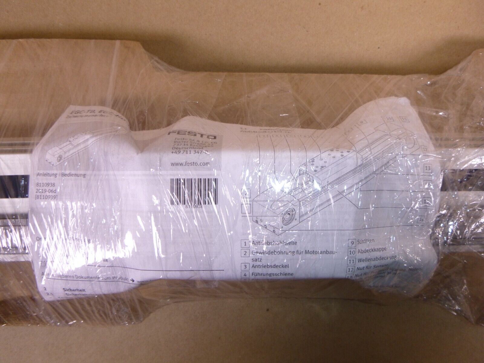 New FESTO Belt Driven Linear Actuator EGC-70-350-TB-KF-0H-GP, 350mm, 556813 | Industrial MRO Replacement Parts, Manufacturing Machine Parts &amp; Components, Heavy Equipment Parts Supplier