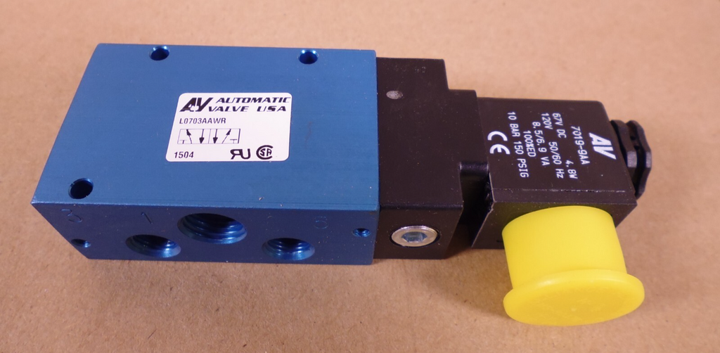Automatic Valve L0703AAWR Solenoid Valve w/ 7019-9AA Coil 67VDC 4.8W 120V | Industrial MRO Replacement Parts, Manufacturing Machine Parts & Components, Heavy Equipment Parts Supplier