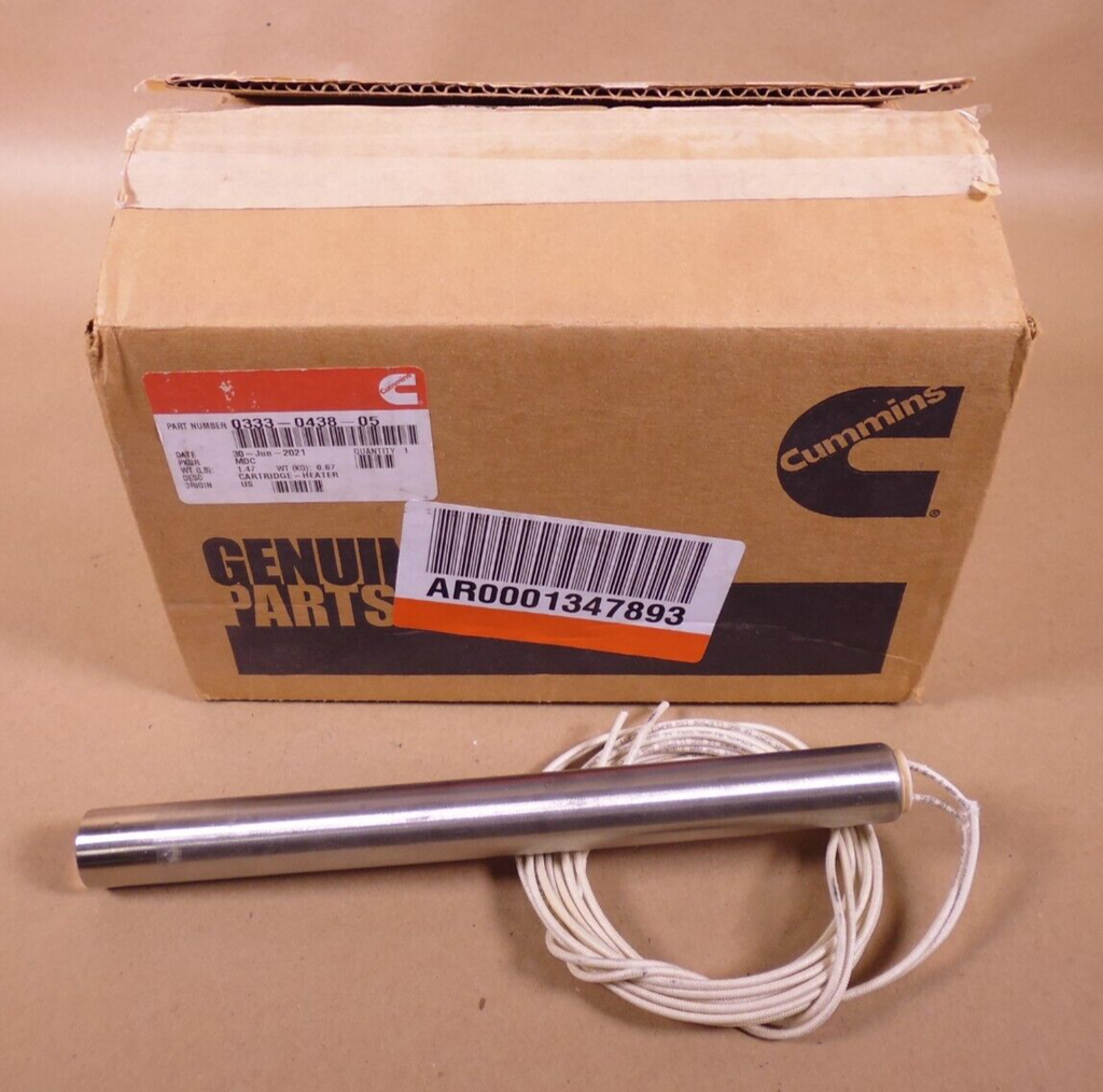 OEM Cummins 333-0438-05 Cartridge 110-125V For Generator Heater DFHA DFHB DFHC | Genuine MEP Generator Replacement Parts and Military Surplus Generator Parts
