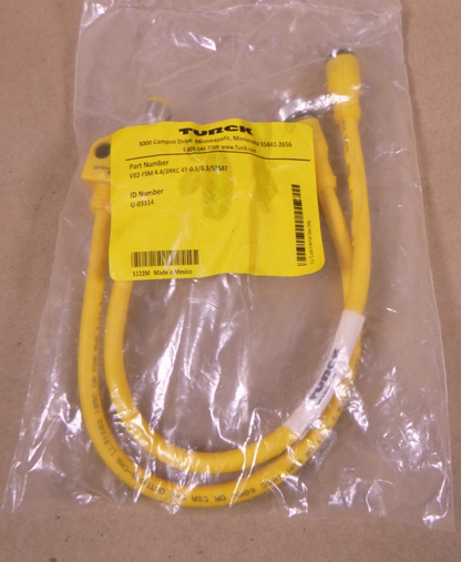 Turck: VB2-FSM 4.4/2RKC 4T -0.3/0.3/S1587 4-Pin Splitter M12 , U-03314 | Electrical MRO Replacement Parts &amp; Components and Commercial Electrical Supplies Company