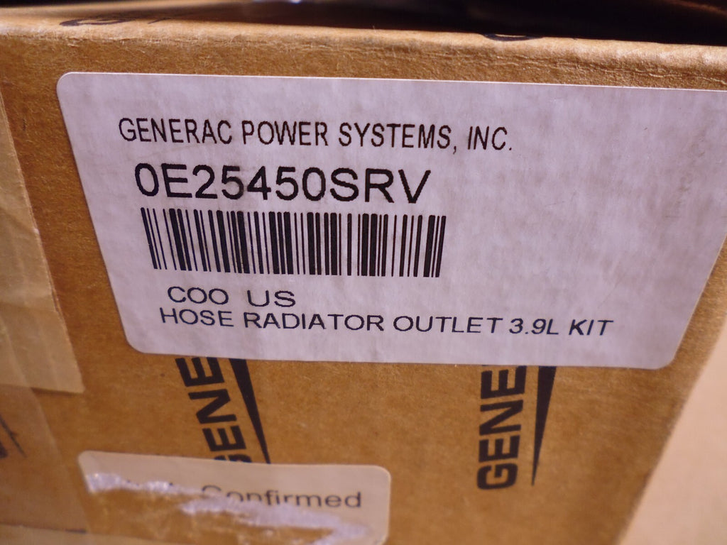 OEM Generac Hose Radiator Outlet 3.9L Kit 0E25450SRV | Genuine MEP Generator Replacement Parts and Military Surplus Generator Parts