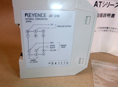 Keyence AT-104 Displacement Sensor With Keyence AT-210 Sensor Amplifier | Electrical MRO Replacement Parts &amp; Components and Commercial Electrical Supplies Company