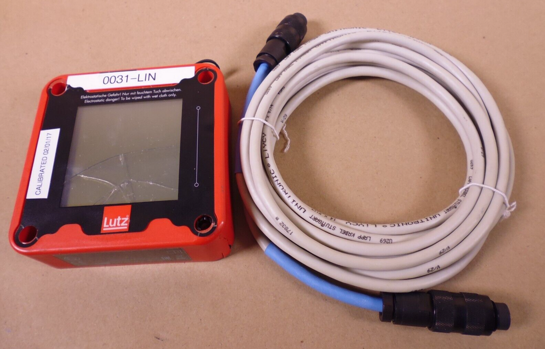 Lutz Ex-BE10B Flow Meter System Operating Unit , Explosion Protection *Cracked* | Electrical MRO Replacement Parts &amp; Components and Commercial Electrical Supplies Company