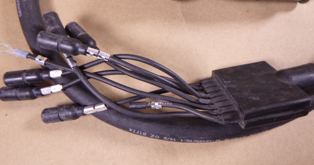 USGI M998 M105 M1101 Trailer 8 Wire 8 Foot Long Wiring Harness 6150-00-777-3068