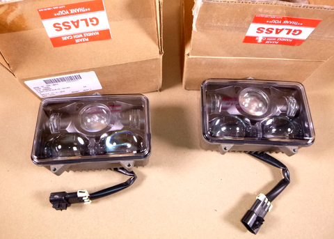 JW Speaker 8820 Military LED Headlights 12-24 Volt High & Low Beam 3 Point Mount | Replacement Truck Parts, Trailer Accessories, Automobile Supplies, Car Parts & Accessories