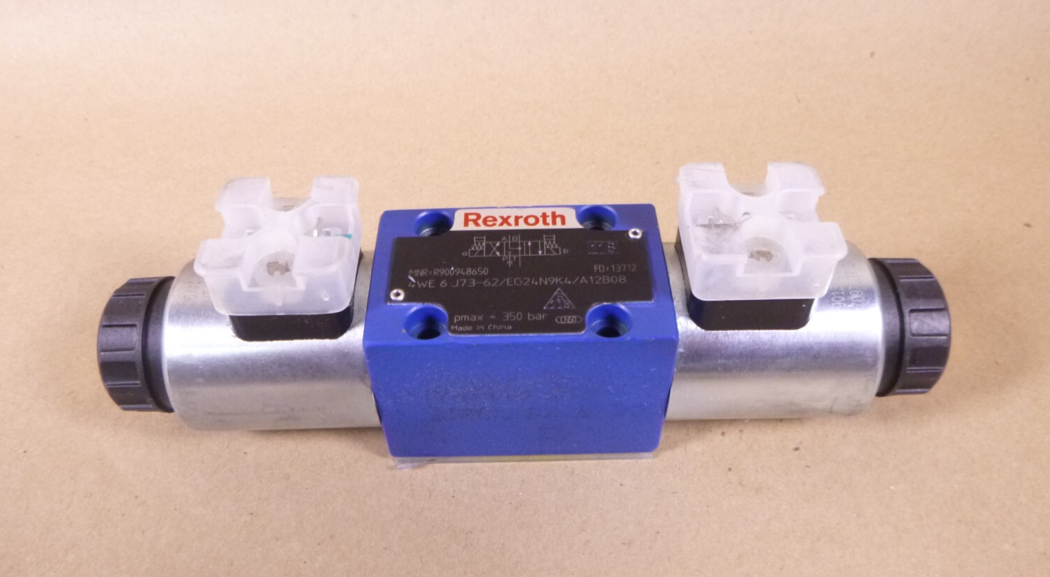 New Rexroth Hydraulics R900948650, 4WE6J73-6X/EG24N9K4/A12B08 Spool Valve 24 Vdc | Electrical MRO Replacement Parts &amp; Components and Commercial Electrical Supplies Company