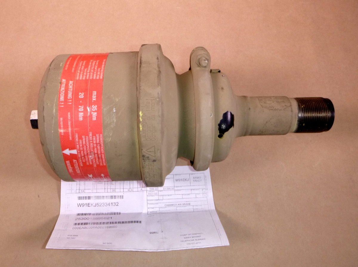USGI Air Brake Chamber A203ARM52 2530-01-559-5821 For IVMMD Chubby Husky Meerkat | Industrial Tractor Parts Supplier and Surplus Tractor Parts &amp; Accessories