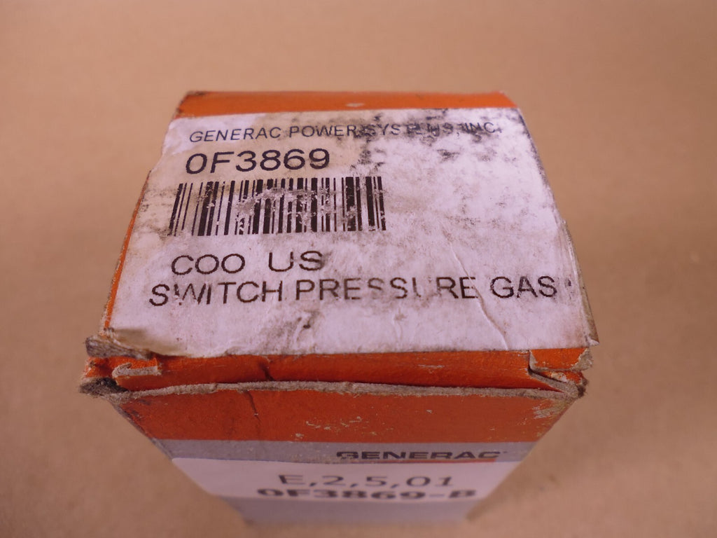 Generac 0F3869 OEM Pressure Switch | Genuine MEP Generator Replacement Parts and Military Surplus Generator Parts