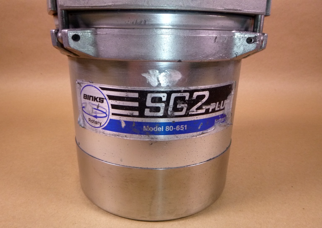 USED Binks SG2 Plus Pressure Cup With Gast Rotary Agitator 2 Quart Model 80-651 | Industrial MRO Replacement Parts, Manufacturing Machine Parts &amp; Components, Heavy Equipment Parts Supplier