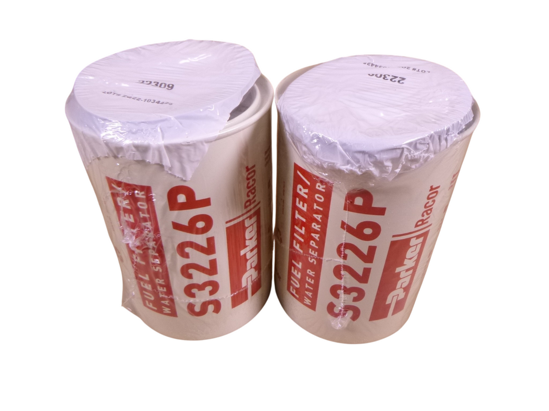 (Lot Of 2) Parker S3226P Racor Fuel Filter Water Separator 30-Micron