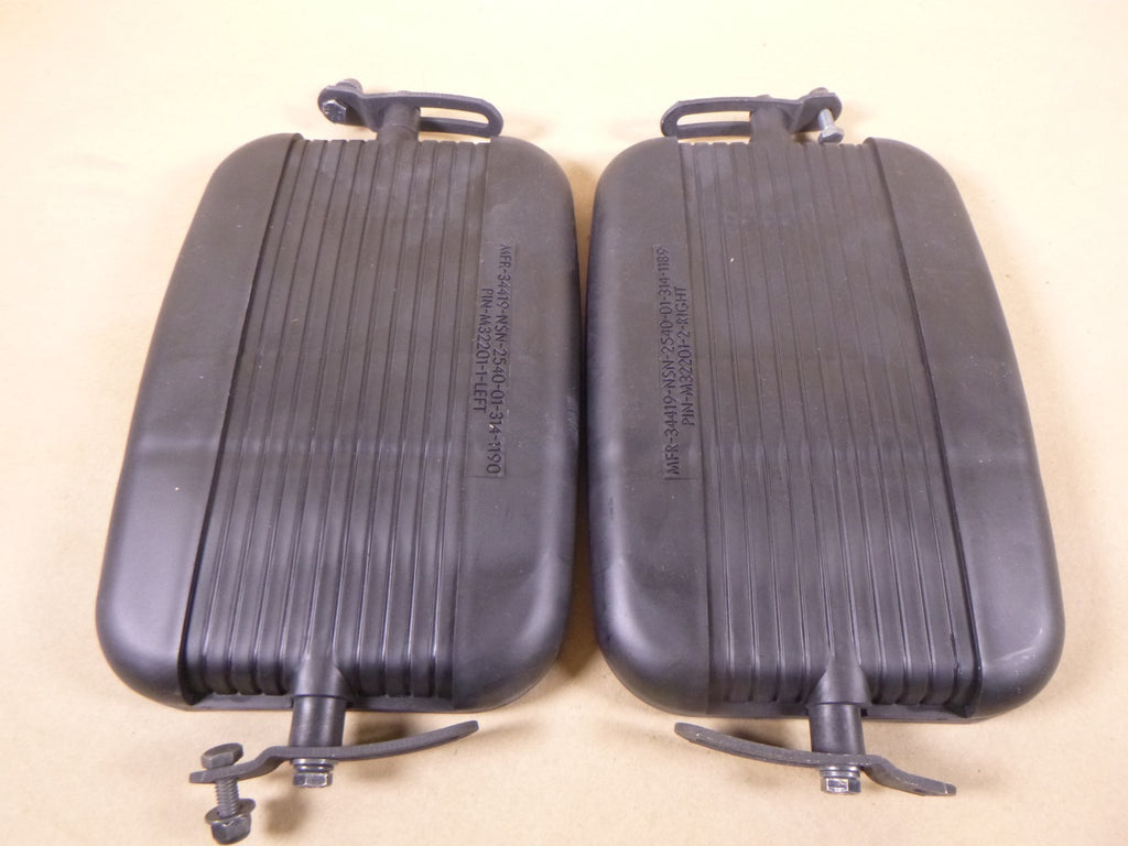USGI M998 Humvee (LH) Black M32201-1 / (RH) M32201-2 Split Rear View Mirrors *MISSING HARDWARE* | Genuine HMMWV Replacement Parts and Military Surplus Humvee Parts & Accessories