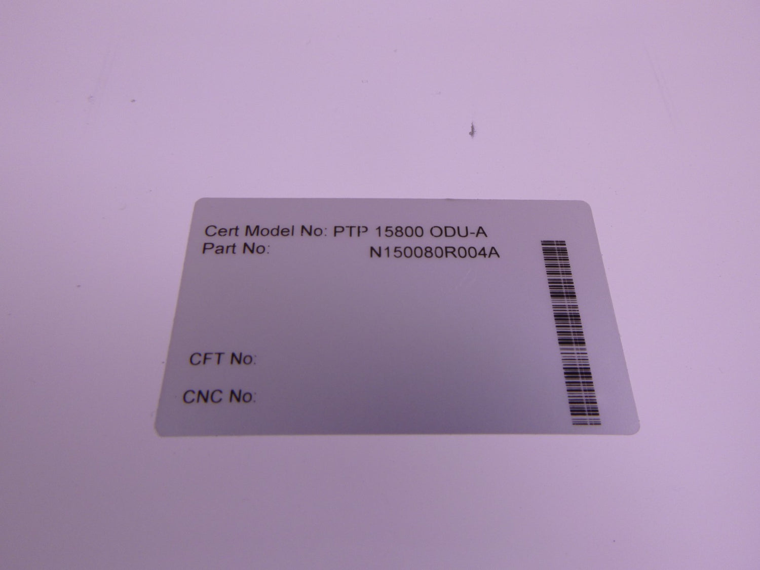 N150080R004A Cambium Networks PTP ODU-A 15GHz, TR640, Hi, B2, Rectangular WG Neg | Electrical MRO Replacement Parts &amp; Components and Commercial Electrical Supplies Company