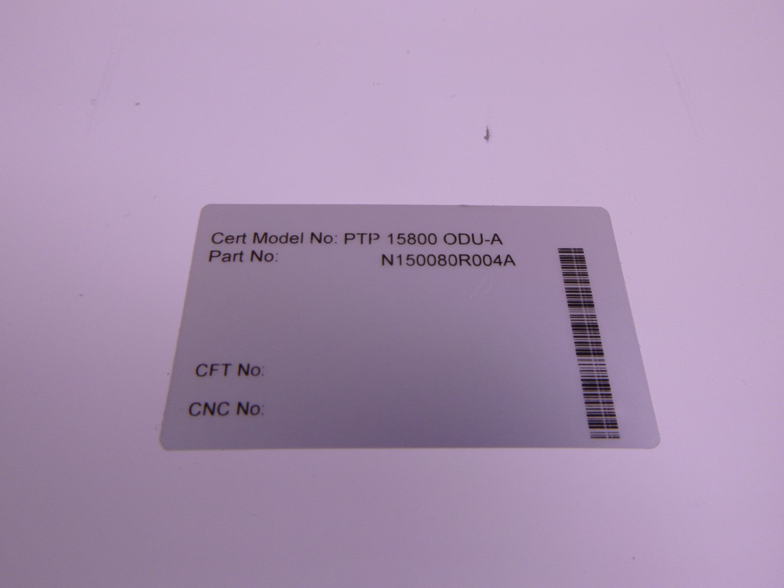 N150080R004A Cambium Networks PTP ODU-A 15GHz, TR640, Hi, B2, Rectangular WG Neg | Electrical MRO Replacement Parts &amp; Components and Commercial Electrical Supplies Company