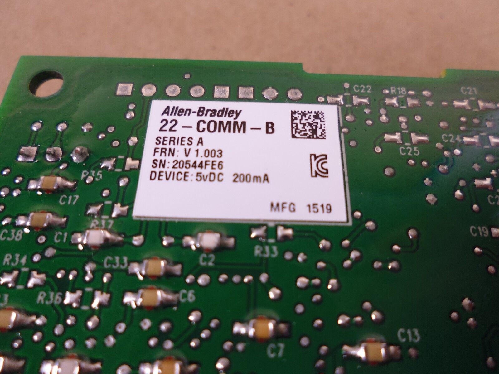Allen Bradley 22-COMM-B Ser A PowerFlex DSI BACnet MS/TP Communication Adapter | Electrical MRO Replacement Parts &amp; Components and Commercial Electrical Supplies Company