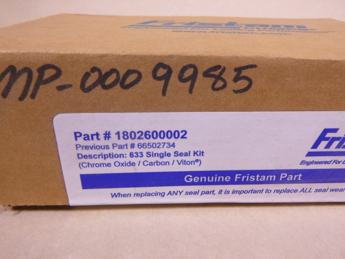 OEM Fristam 1802600002 , 633 Single Seal Kit , 66502734 , Genuine
