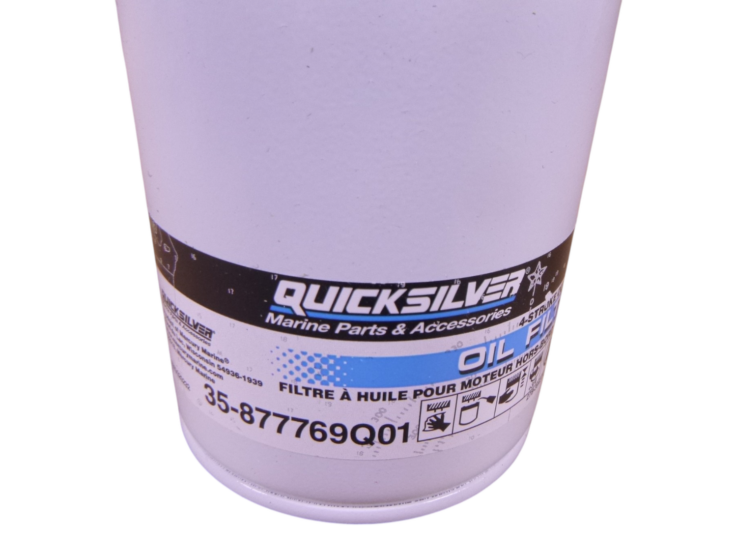 (12 Pack) Quicksilver 35-877769Q01 OEM Oil Filter Verado 200-400HP 4-Stroke
