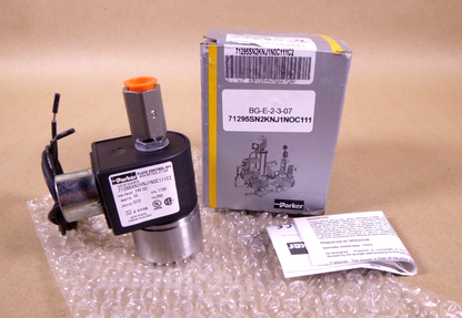 71295SN2KNJ1N0C111C2 Parker 2 Way NO 1/4" Direct Acting Solenoid Valve 24 Volt | Electrical MRO Replacement Parts &amp; Components and Commercial Electrical Supplies Company