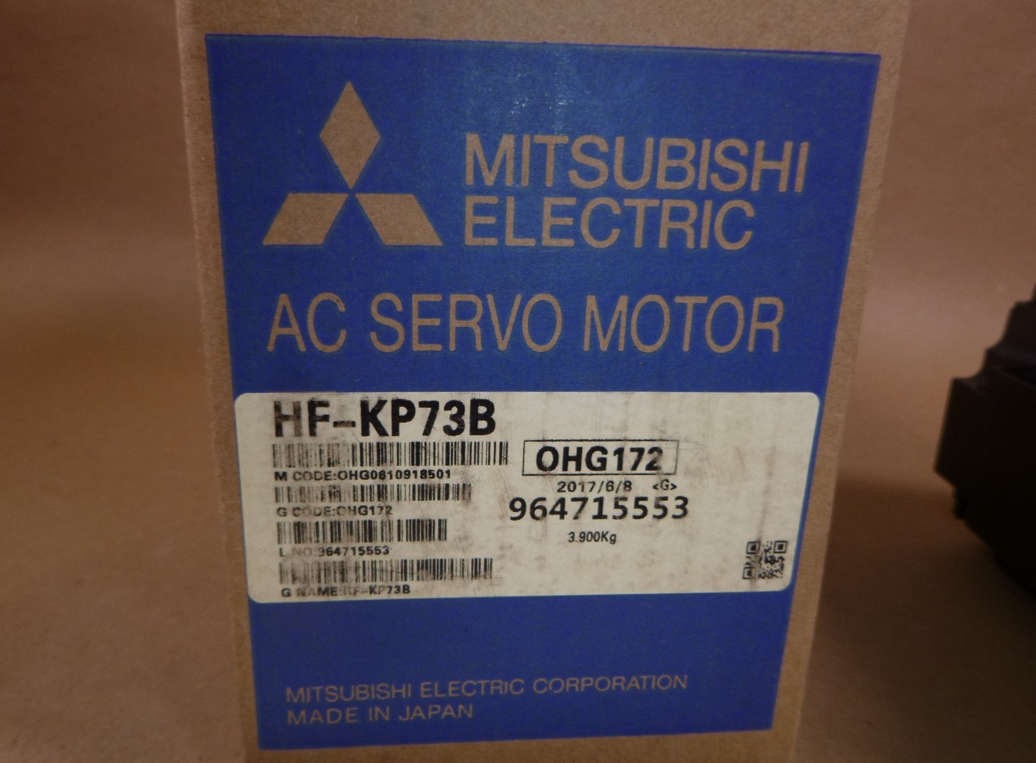 Mitsubishi AC Servo Motor HF-KP73B, HFKP73B Made in Japan | Industrial Electric Motors, Pumps &amp; Parts