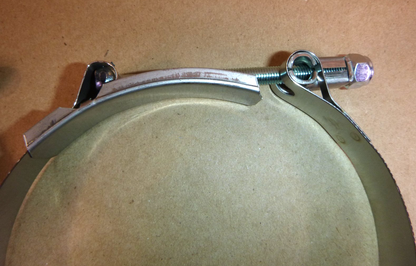 2x Breeze T-Bolt Hose Clamp 4.25 to 4.56" Hose, 3/4" Wide, Stainless Steel USA