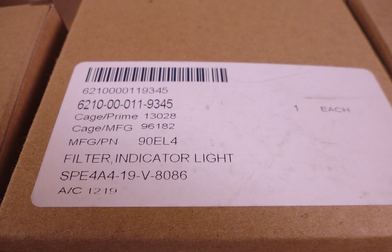 (42x) Eaton 90EL4 Indicator Light Filter 80EJ4 DS101104-5 , 6210-00-011-9345 | Electrical MRO Replacement Parts &amp; Components and Commercial Electrical Supplies Company