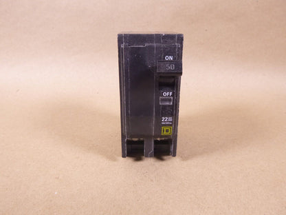 Square D QO 50 Amp 22kA 2-Pole Plug-In Circuit Breaker 120/240 Va, QO250VH | Electrical MRO Replacement Parts &amp; Components and Commercial Electrical Supplies Company