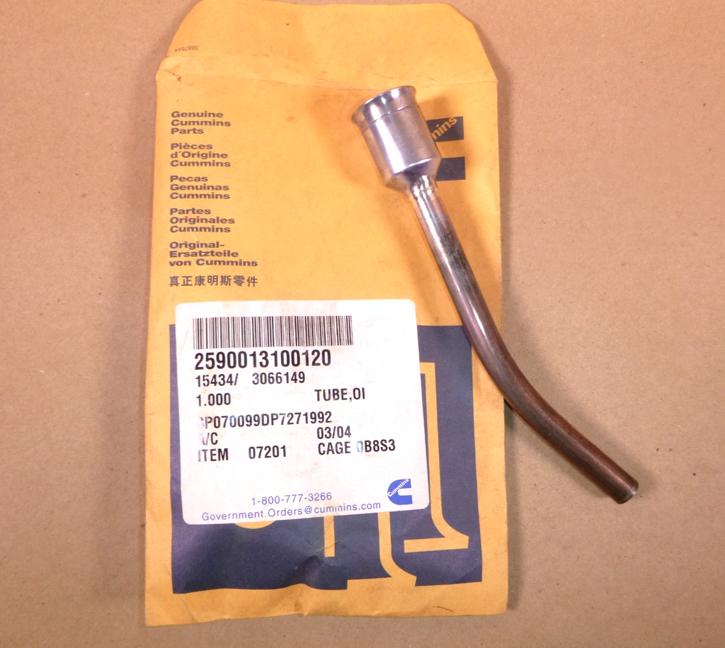 Genuine Cummins Engine Oil Level Gauge Tube 3066149 | Replacement Truck Parts, Trailer Accessories, Automobile Supplies, Car Parts & Accessories