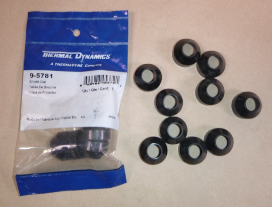 9-5781 Thermal Dynamics Shield Cup (Lot of 15 Pcs.) | Industrial MRO Replacement Parts, Manufacturing Machine Parts &amp; Components, Heavy Equipment Parts Supplier