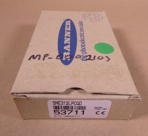 Banner Engineering SME312LPCQD Photoelectric Sensor; 53711 | Electrical MRO Replacement Parts & Components and Commercial Electrical Supplies Company