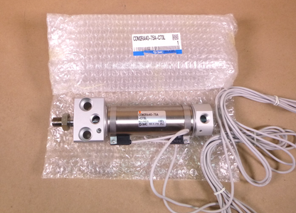 CDM2RA40-75A-C73L SMC Pneumatic Cylinder 40mm Bore 75mm Stroke W/ D-C73 Sensors | Industrial MRO Replacement Parts, Manufacturing Machine Parts &amp; Components, Heavy Equipment Parts Supplier