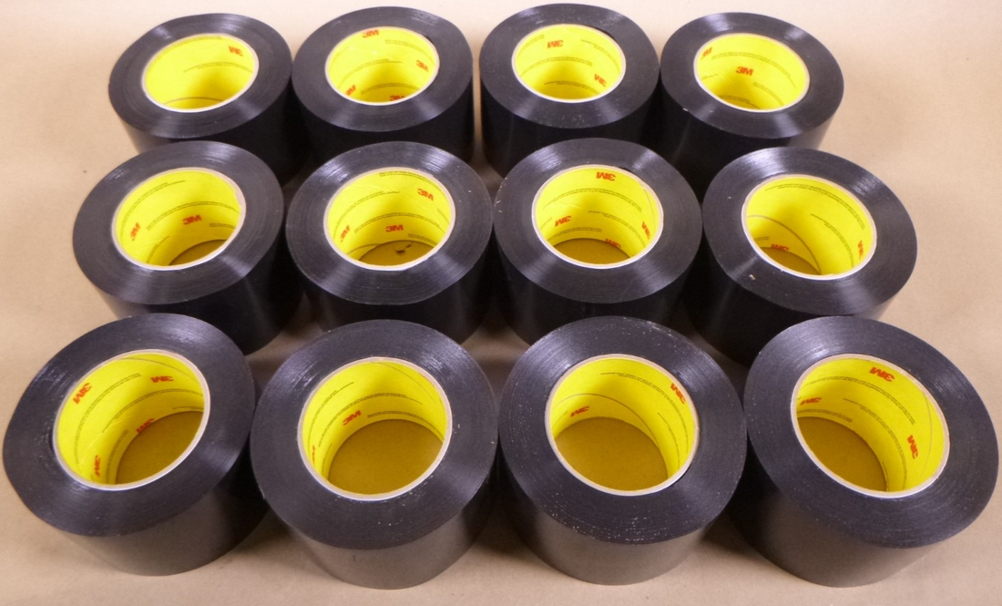 3M 481 Industrial Preservation Sealing Tape 3" x 36 Yard Black (12 Pack) | Industrial MRO Replacement Parts, Manufacturing Machine Parts &amp; Components, Heavy Equipment Parts Supplier