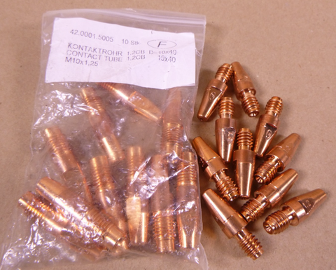(20x) Fronius 42.0001.5005 Welding Contact Tips Mig Wire Weld M10X1.25X40X1.2 | Industrial MRO Tools and Replacement Industrial Equipment Components