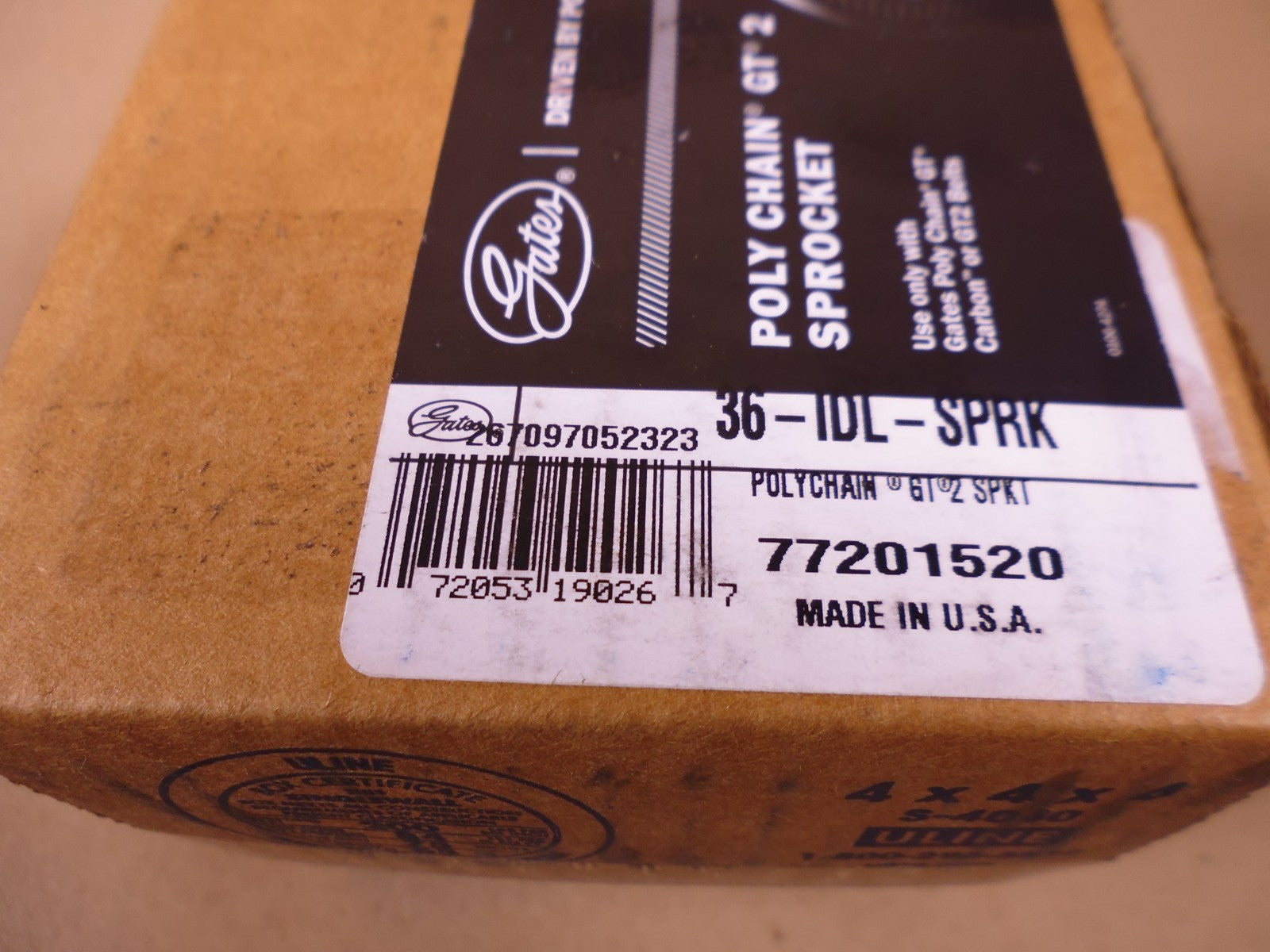 Gates 36-IDL-SPRK Poly Chain GT 2 Sprocket , For GT Carbo or GT2 Belts | Industrial MRO Replacement Parts, Manufacturing Machine Parts &amp; Components, Heavy Equipment Parts Supplier