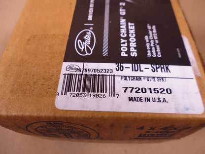 Gates 36-IDL-SPRK Poly Chain GT 2 Sprocket , For GT Carbo or GT2 Belts | Industrial MRO Replacement Parts, Manufacturing Machine Parts &amp; Components, Heavy Equipment Parts Supplier
