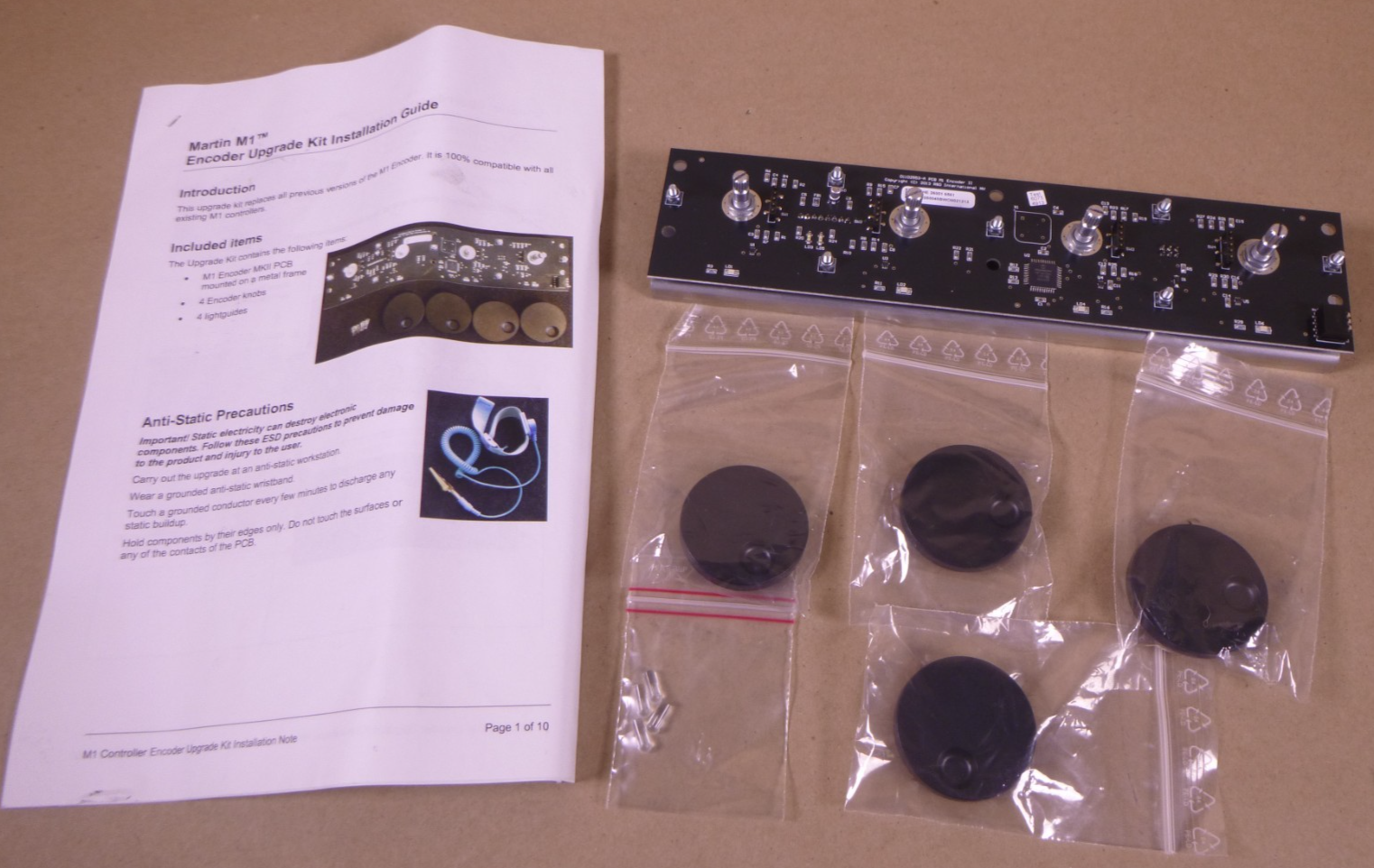 USED Martin M1 Console Controller Encoder Upgrade Kit Knobs | Electrical MRO Replacement Parts &amp; Components and Commercial Electrical Supplies Company