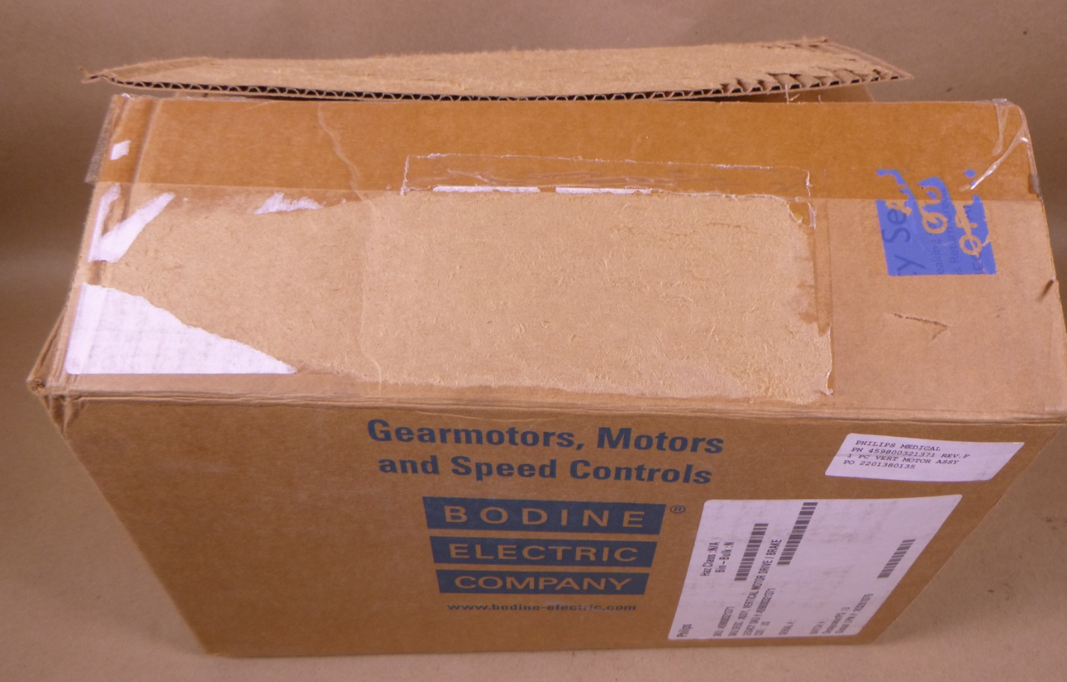 Bodine 459800321371 Vertical Motor Drive Brake Gearmotor | Industrial Electric Motors, Pumps &amp; Parts