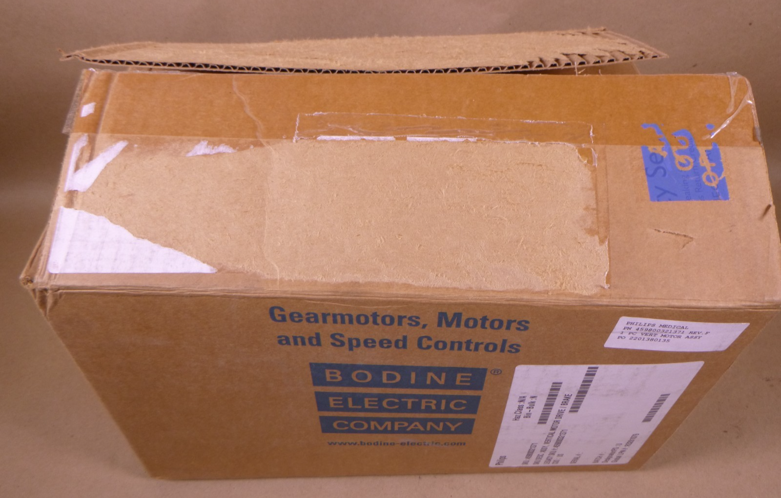 Bodine 459800321371 Vertical Motor Drive Brake Gearmotor | Industrial Electric Motors, Pumps &amp; Parts
