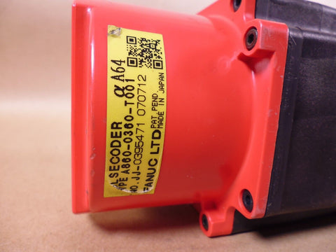 Fanuc A06B-0373-B175 AC Servo Motor , 0.5kW, 129V, 3000min, 200Hz, 200-230V