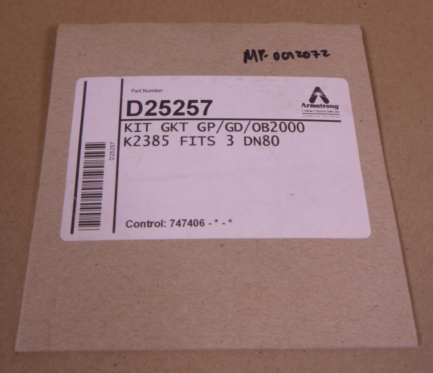 Armstrong D25257 Gasket Kit GP/GD/OB2000 K2385 3" DN80 | Industrial MRO Replacement Parts, Manufacturing Machine Parts &amp; Components, Heavy Equipment Parts Supplier