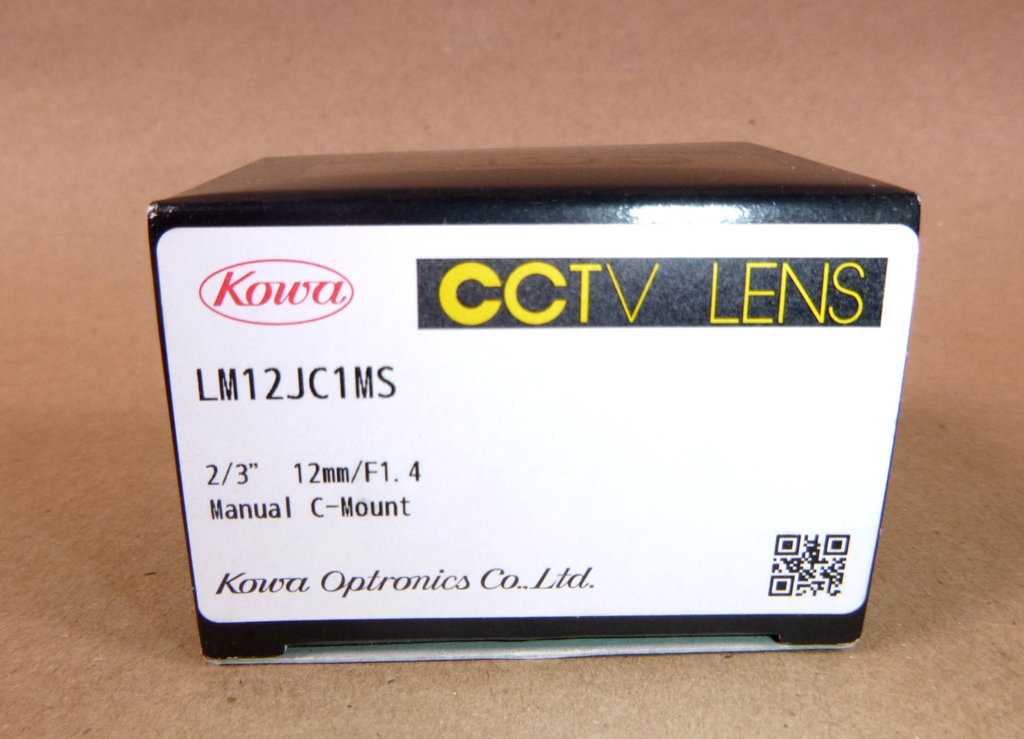 LM12JC1MS Kowa 2/3" 12.0mm F1.4 Manual Iris C-Mount CCTV Lens | Electrical MRO Replacement Parts & Components and Commercial Electrical Supplies Company