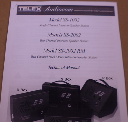 Telex Audiocom SS1002 Single-Channel Intercom Speaker Station | Electrical MRO Replacement Parts &amp; Components and Commercial Electrical Supplies Company