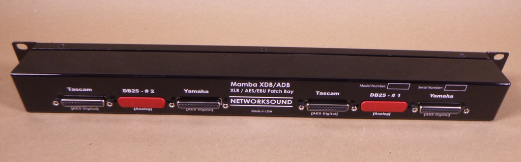 Mamba NETWORK SOUND PATCHBAY XDB/ADB XLR/AES/EBU Patch Bay USA | Electrical MRO Replacement Parts & Components and Commercial Electrical Supplies Company