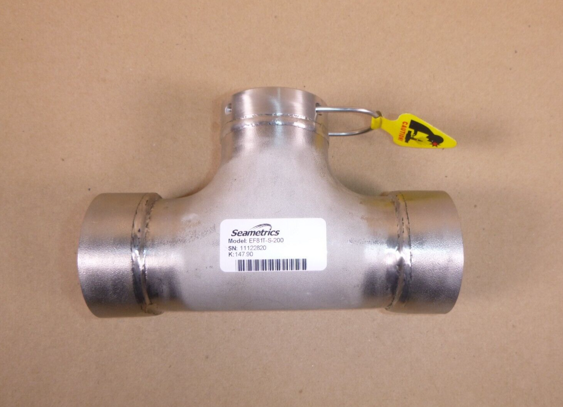 Seametrics (EF81T-S-200) EX800 Series 2" Flow Sensor Stainless Steel Tee Fitting | Industrial MRO Replacement Parts, Manufacturing Machine Parts &amp; Components, Heavy Equipment Parts Supplier