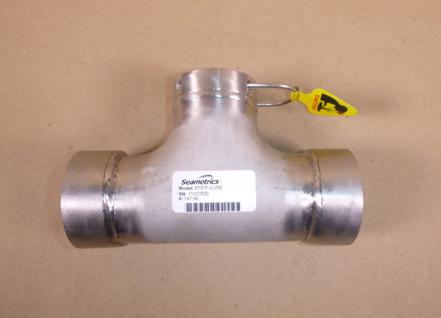 Seametrics (EF81T-S-200) EX800 Series 2" Flow Sensor Stainless Steel Tee Fitting | Industrial MRO Replacement Parts, Manufacturing Machine Parts &amp; Components, Heavy Equipment Parts Supplier