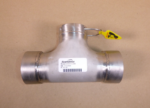 Seametrics (EF81T-S-200) EX800 Series 2" Flow Sensor Stainless Steel Tee Fitting