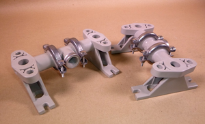 2x ARO Diaphragm Pump 1/2" Foot Manifold (Bottom) 93106-1 Fits Pump 666053-344 | Industrial Electric Motors, Pumps & Parts