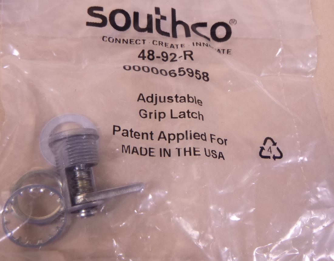 (4x) Southco 48-92-R Compression Latch Steel Phillips Head Adjustable Grip Latch